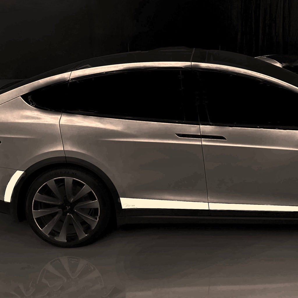 X 2021+ | Model X Lower Door & Rocker Panel Paint Protection Kit - Cle ...