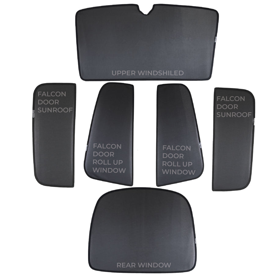 Model X - Window Sunshade Kit (6 piece) - (Free Ground U.S. Shipping)