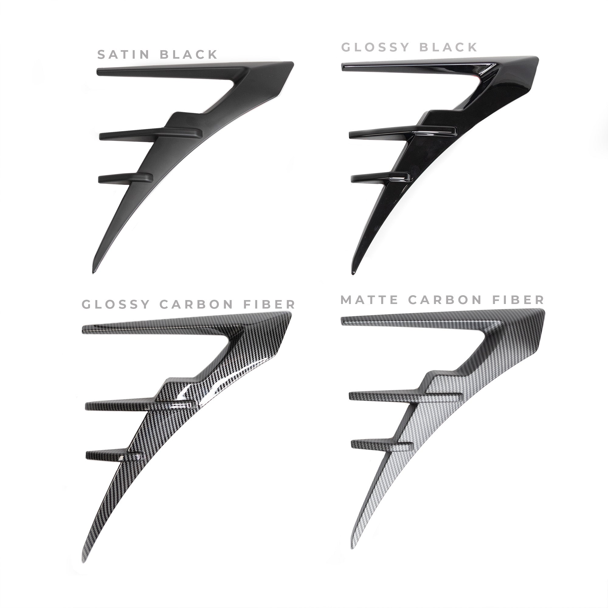 Model Y Turn Signal Fender Accent Flares ( 1 Pair ) Variety* RPM TESLA Aftermarket Accessories