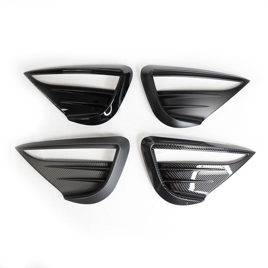 Model Y Fog Light Canards/Eyelids (1 Pair) Black-Out Style - Variety*