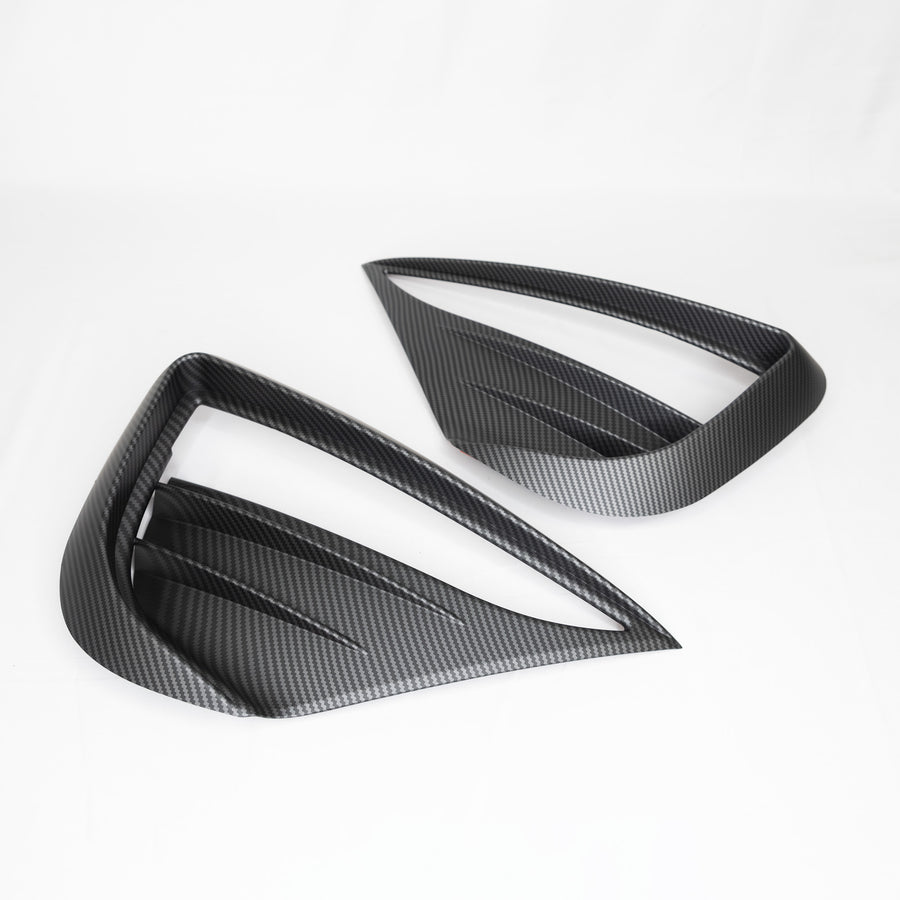 Model Y Fog Light Canards/Eyelids (1 Pair) Black-Out Style - Variety*