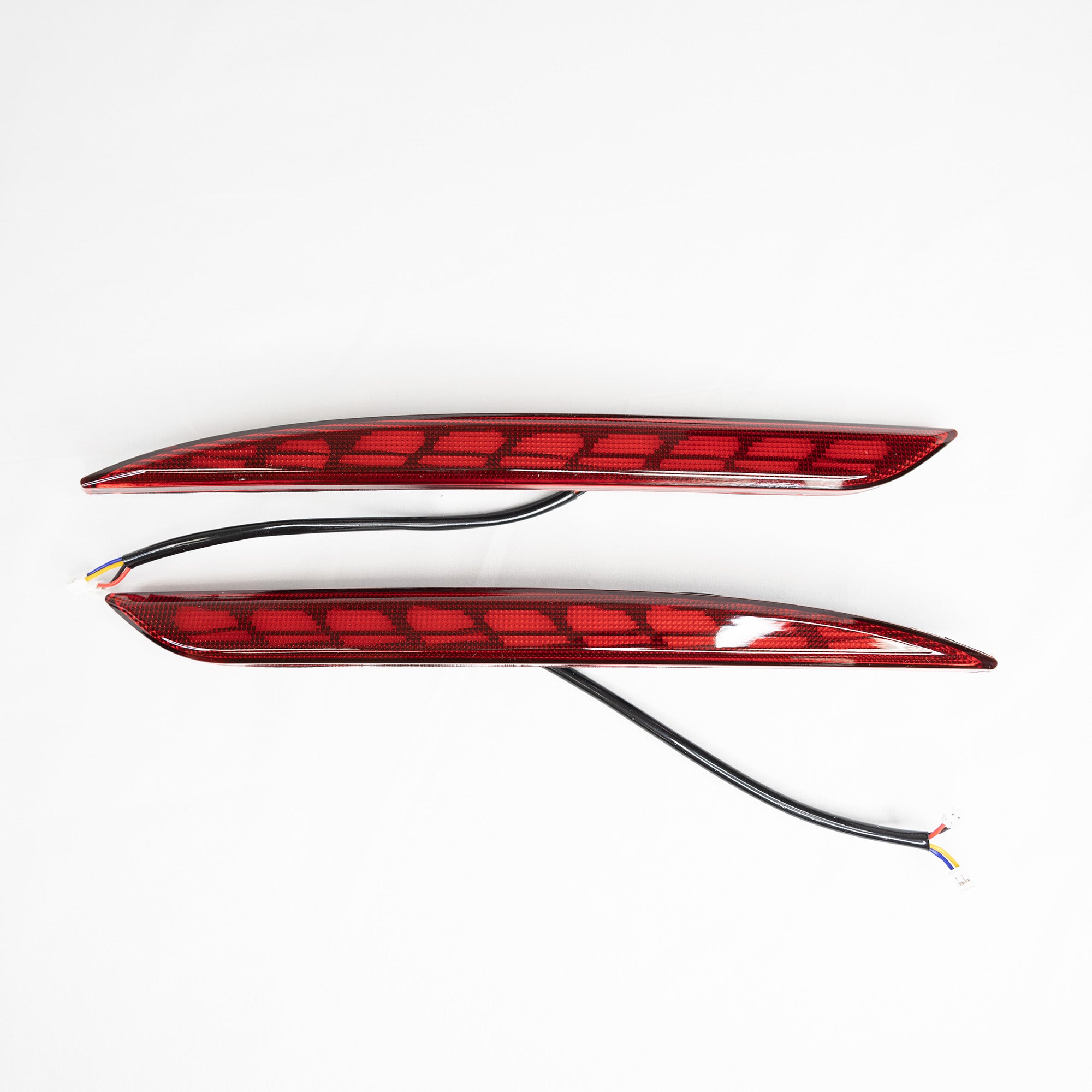 GEEGEETOP Red Lens Rear Fog Bumper Reflector Brake Tail Sequential