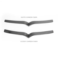 2015-2021 Model S Front End Inlay - Real Molded Carbon Fiber