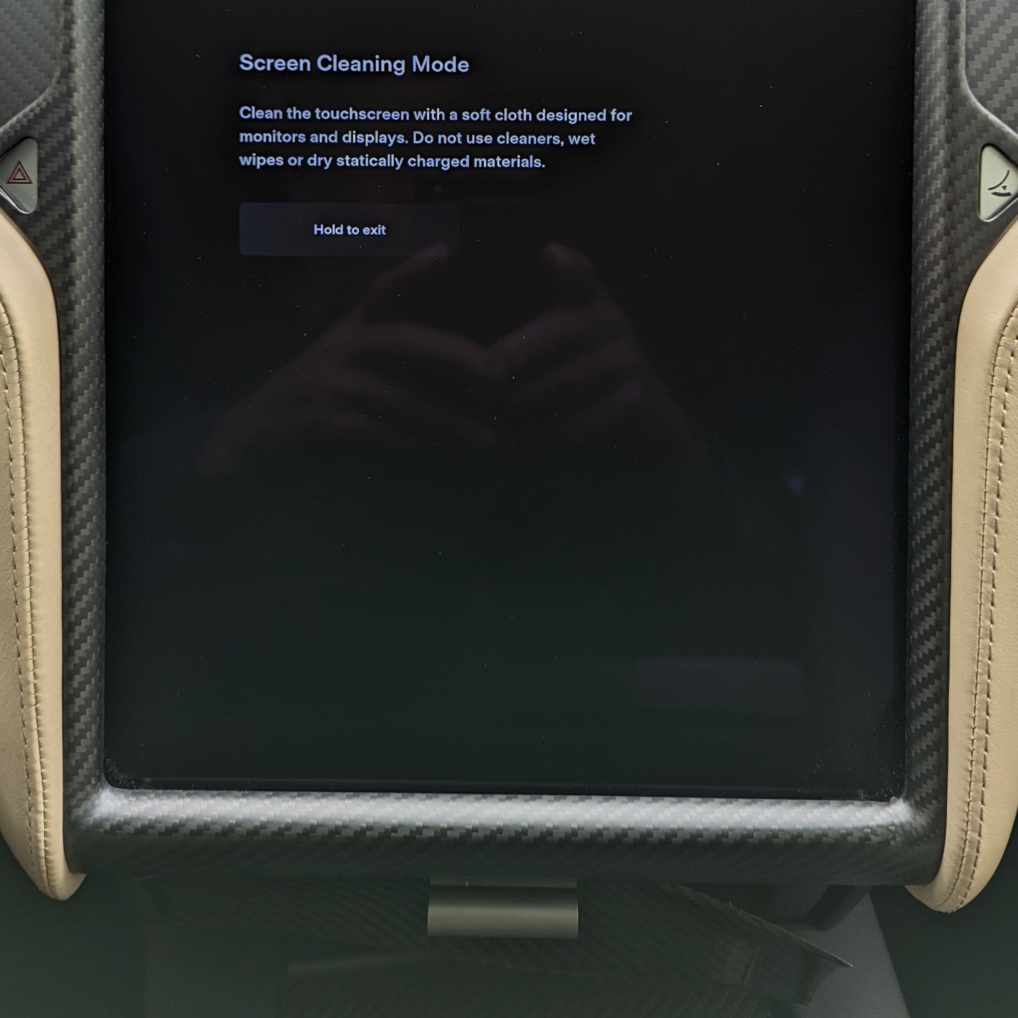2012-2020 | Model S &amp; X Display Screen Bezel Overlay - Real Molded Carbon Fiber