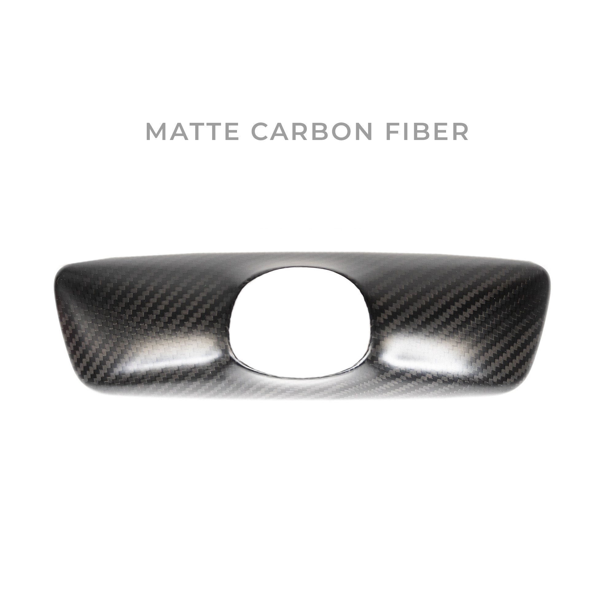 2017+ | Model 3 &amp; Y Rearview Mirror Backside Overlay - Real Molded Carbon Fiber