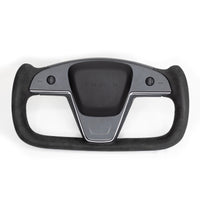 2021+ | Model S & X Original TESLA Factory Yoke Heated Steering Wheel - Leather or Alcantara