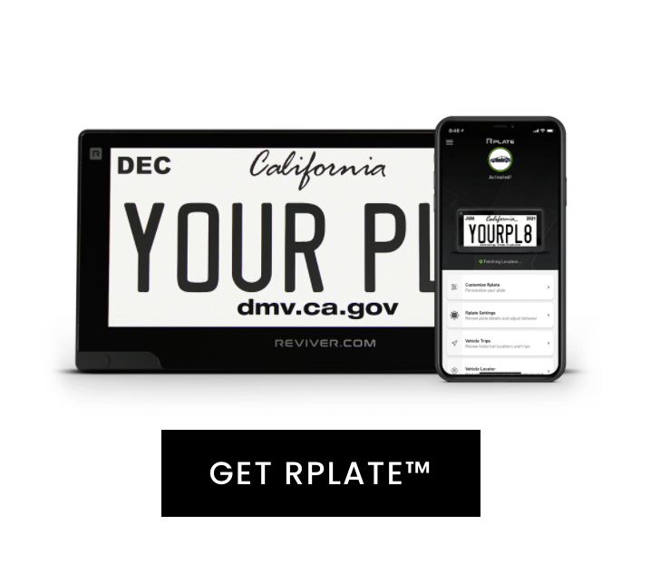 RPlate Reviver Digital License Plate (Legal in CA, AZ, & MI)