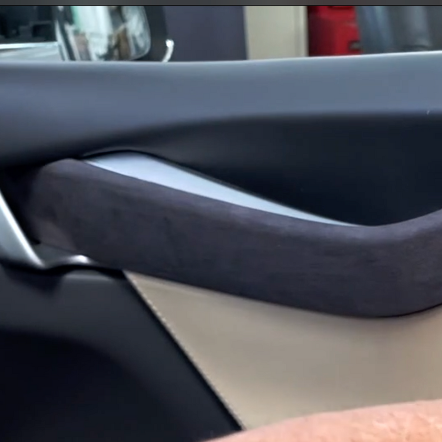 Auto Gurtpolster/Halspolster/Styling (Alcantara-Optik) TESLA in