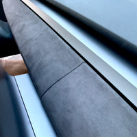 Model 3 & Y Dashboard Cap (2 Piece) - Grey Alcantara