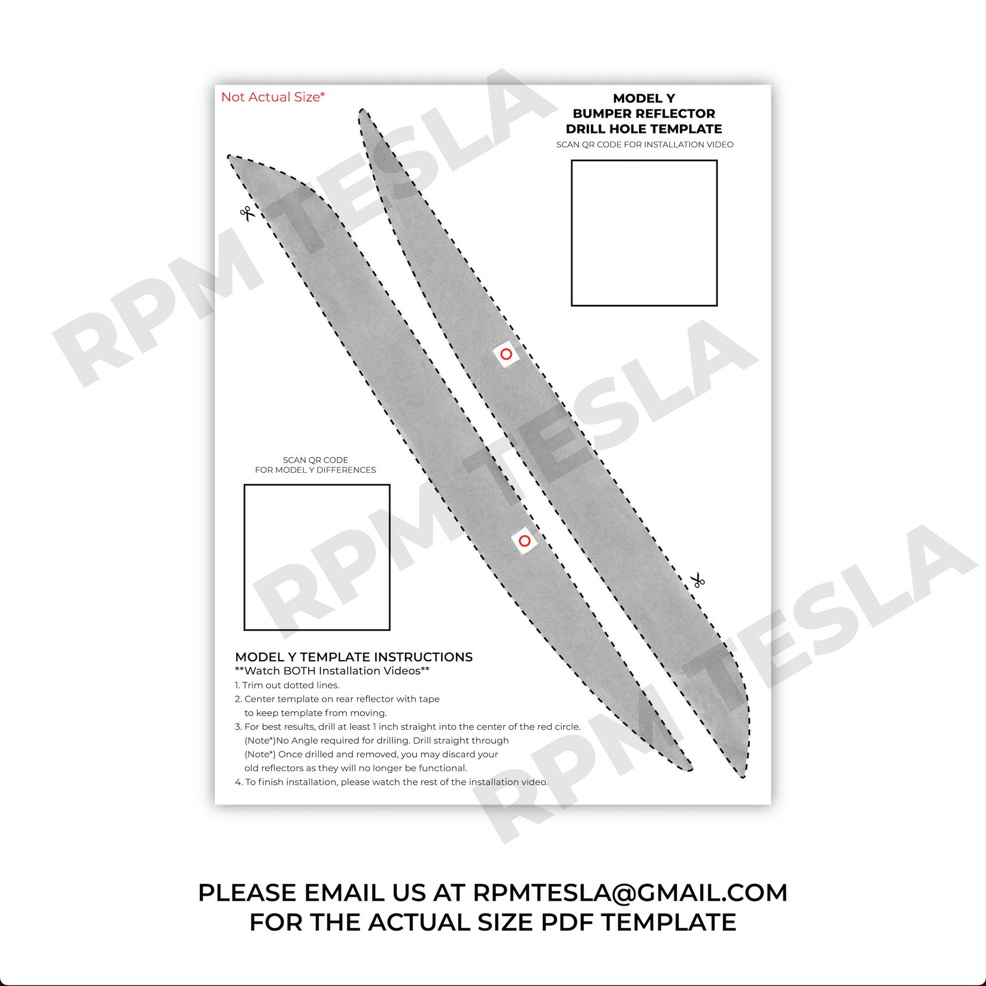 2020-2024 | Model Y Knight-Rider Rear Bumper Reflector LED Upgrade (1 pair) - 4 Styles