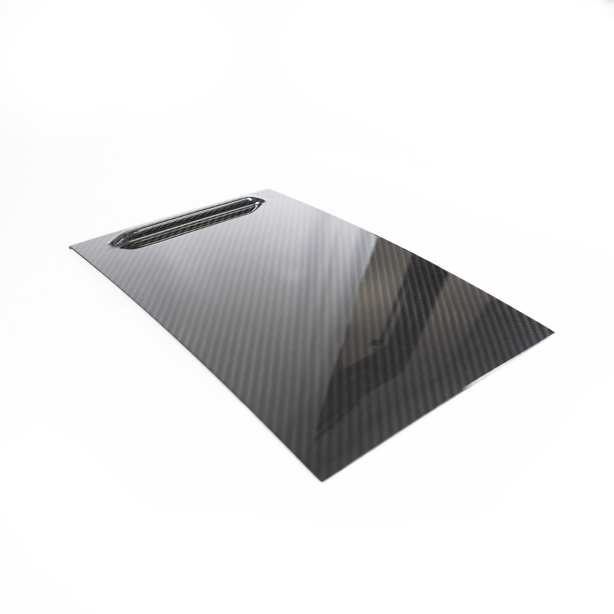 2012-2020 | Model S &amp; X Center Console Sliding Drawer Overlay - Real Molded Carbon Fiber