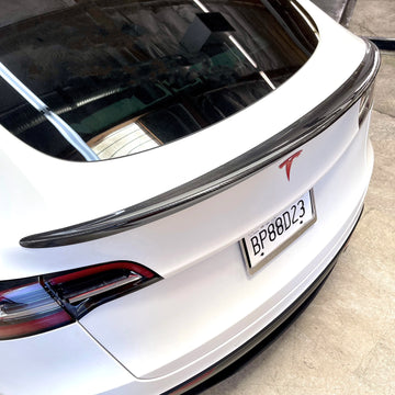 Tesla Model Y: Performance Tail Spoiler (ABS + Coating) - Plugear