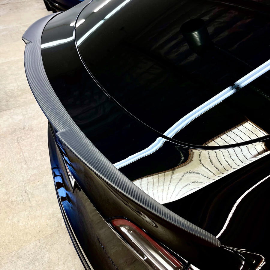 Carbon Fiber Rear Spoiler for Model Y - TESBROS