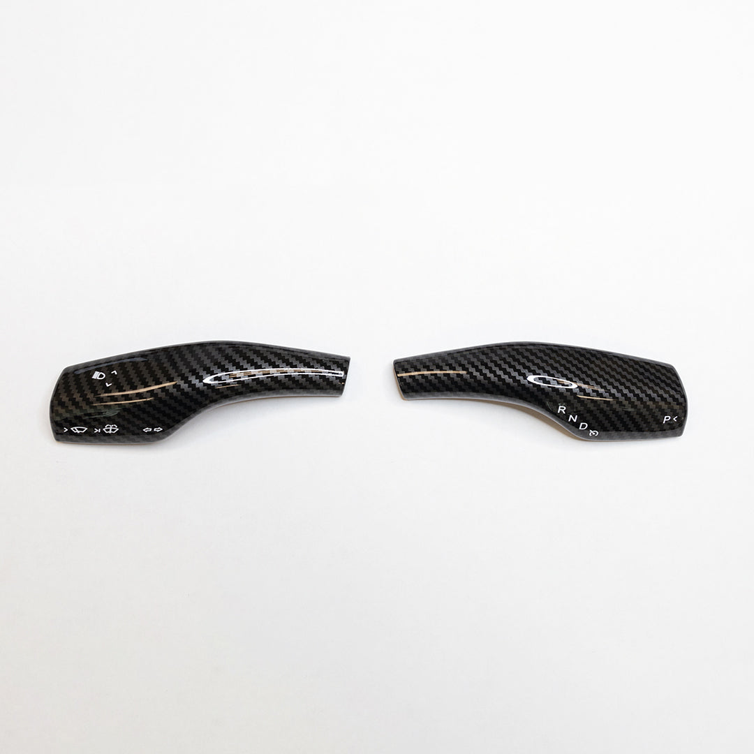 Model 3 &amp; Y Turn Signal Stalk Covers - Carbon Fiber Variety* (1 Pair)