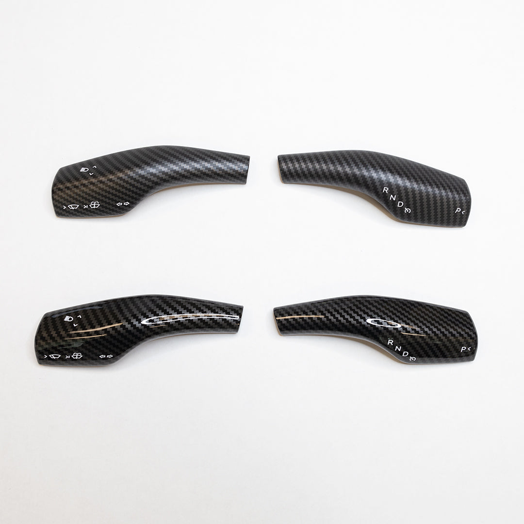 Model 3 &amp; Y Turn Signal Stalk Covers - Carbon Fiber Variety* (1 Pair)