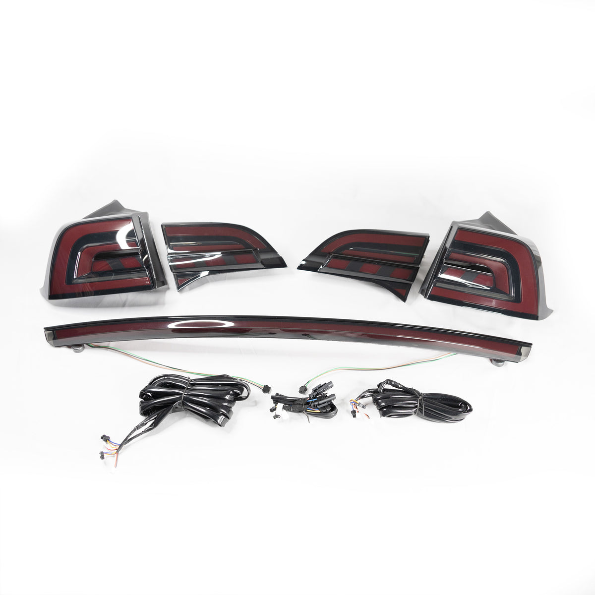 Model 3 & Y Knight-Rider Gen. 2 LED Tail Lights & Trunk Light Bar (5 P ...