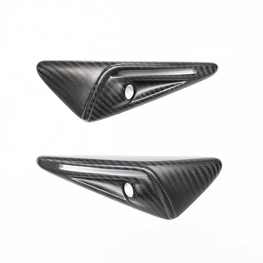 Model S3XY* Full Cover Style Turn Signal Overlays (1 Pair) - Real Molded Carbon Fiber