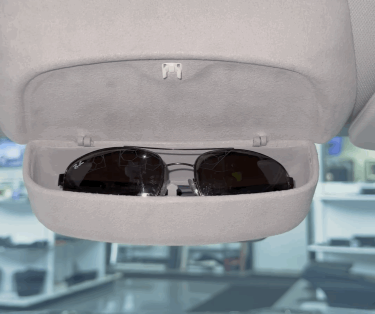 Model 3 & Y Sunglasses Holding Mount - Alcantara Covered