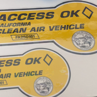 Calif. HOV Under Stickers Protection Film (Gen. 2)