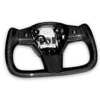 Model 3 & Y Yoke Style Steering Wheel - Full Carbon Fiber, Non Heated Only