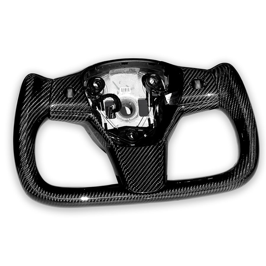 Model 3 & Y Yoke Style Steering Wheel - Full Carbon Fiber, Non Heated Only