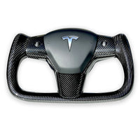 Model 3 & Y Yoke Style Steering Wheel - Full Carbon Fiber, Non Heated Only