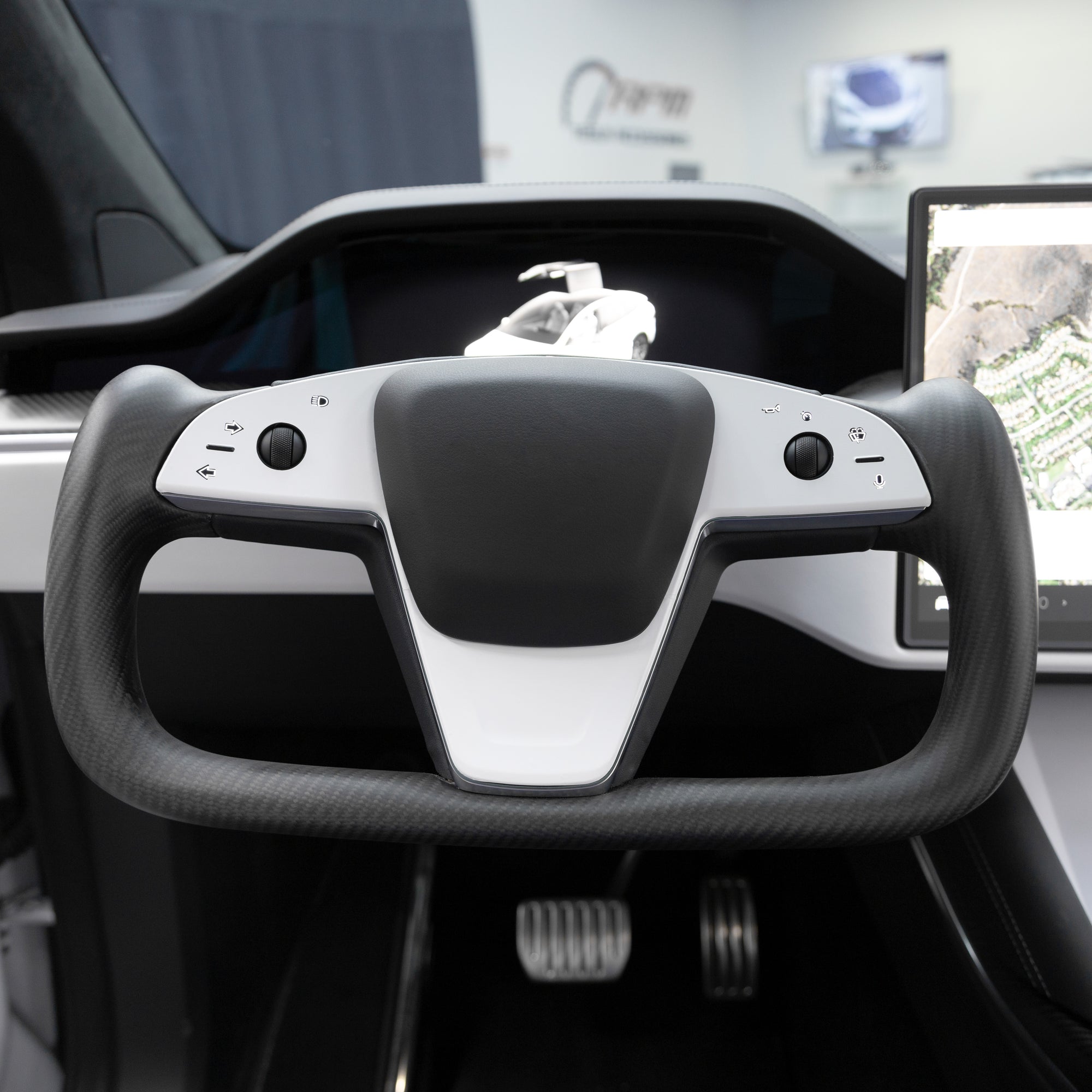 2021-2023 Model S &amp; X Yoke Steering Wheel 3M Vinyl Accent Wraps