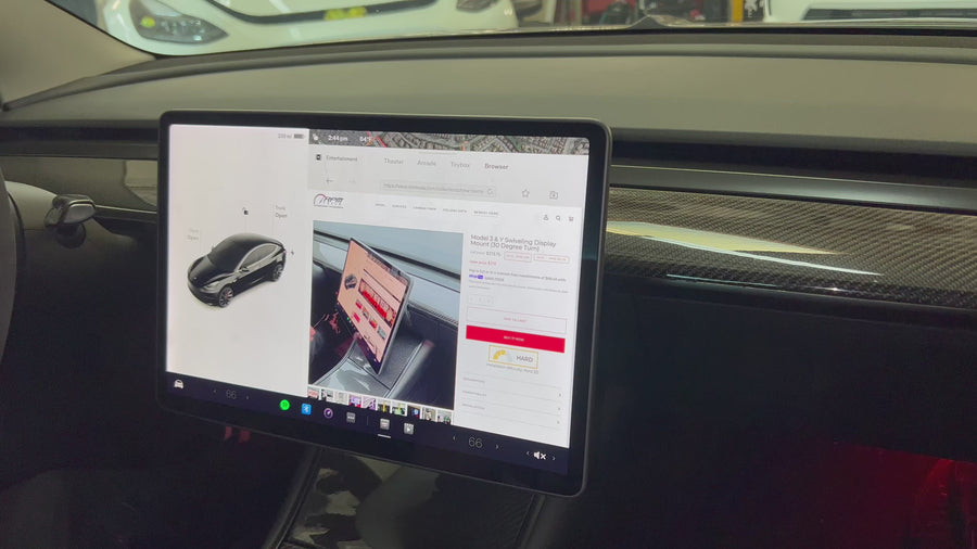 Model 3 & Y Dual Axis Swiveling Display Mount Kit - Version 2