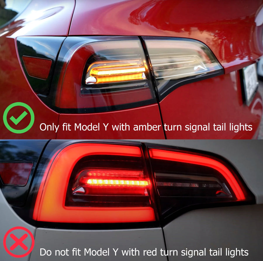 Model 3 & Y AlphaRex LED Tail Light Upgrades (1 pair) - 2 Styles