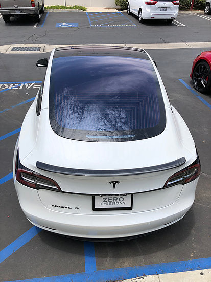 Model 3 Blade Spoiler - Real Molded Carbon Fiber