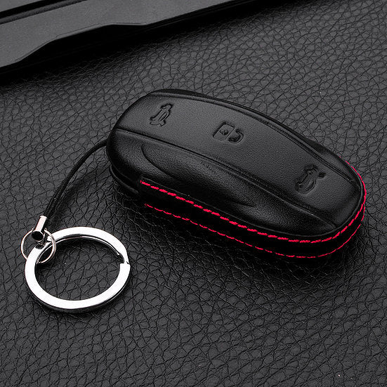 Model S3XY Leather Key FOB Protector