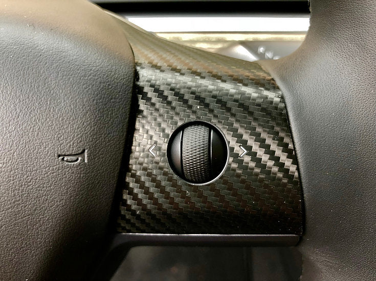Model 3 & Y Steering Wheel Vinyl Accent Wraps