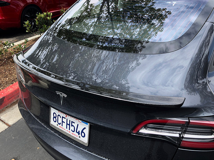 Model 3 Blade Spoiler - Real Molded Carbon Fiber