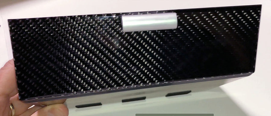 Model S & X Cubby Drawer with Molded Carbon Fiber Front