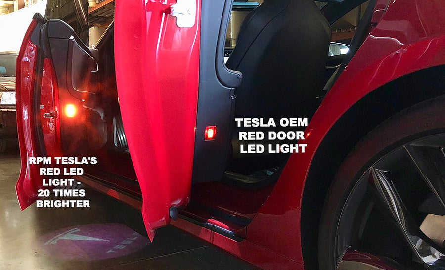 Model S & X - Red Door LED Lights