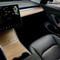 Model 3 & Y Center Console Wrap (Gen. 1) - Vinyl Wood