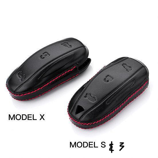 Model S3XY Leather Key FOB Protector