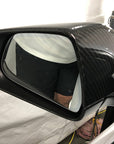 Model 3 Side View Mirror Overlays (1 pair) - Real Molded Carbon Fiber