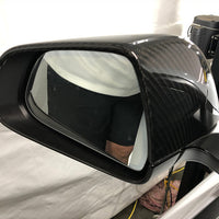 Model 3 Side View Mirror Caps Overlays (1 pair) - Real Molded Carbon Fiber