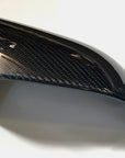Model 3 Side View Mirror Overlays (1 pair) - Real Molded Carbon Fiber