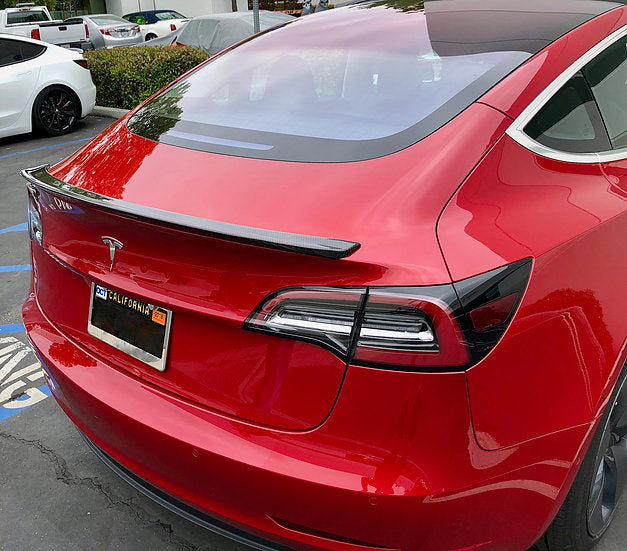 Model 3 Blade Spoiler - Real Molded Carbon Fiber