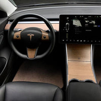 Model 3 & Y Center Console Wrap (Gen. 1) - Vinyl Wood