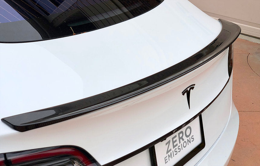 Model 3 Blade Spoiler - Real Molded Carbon Fiber