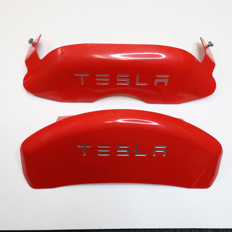 Model Y Flat Caliper Covers - Red (Engraved TESLA or Non Engraved) - $69 with 40% OFF