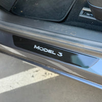 Model 3 Front Door Sill Vinyl Skin Covers (1 Pair)