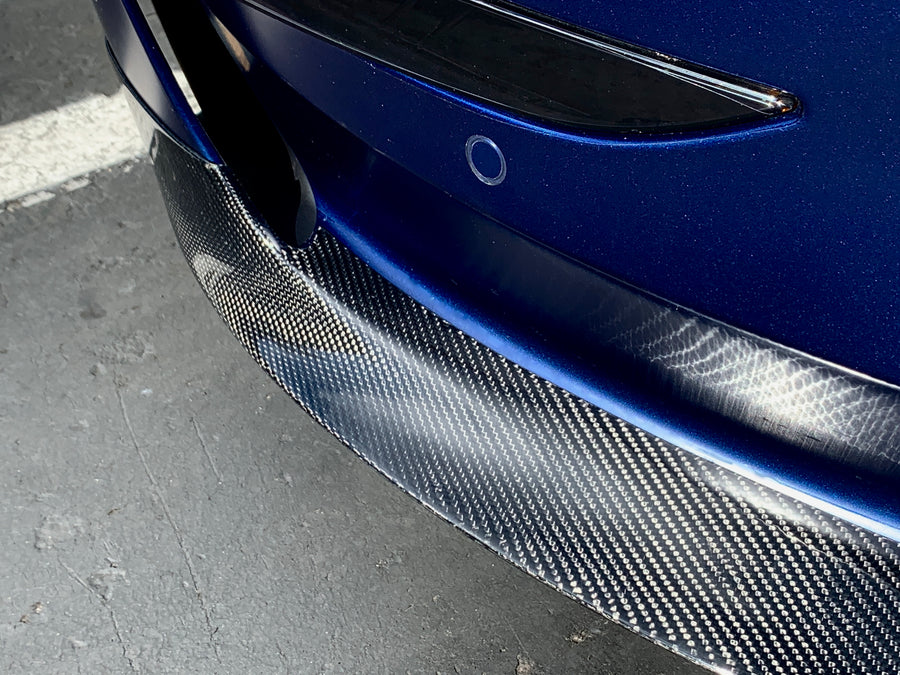 Model 3 Front Lip Gen. 2 - Real Molded Carbon Fiber