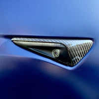 Turn Signal Overlays (Gen. 2) - Top Half Style - Real Molded Carbon Fiber (1 Pair)