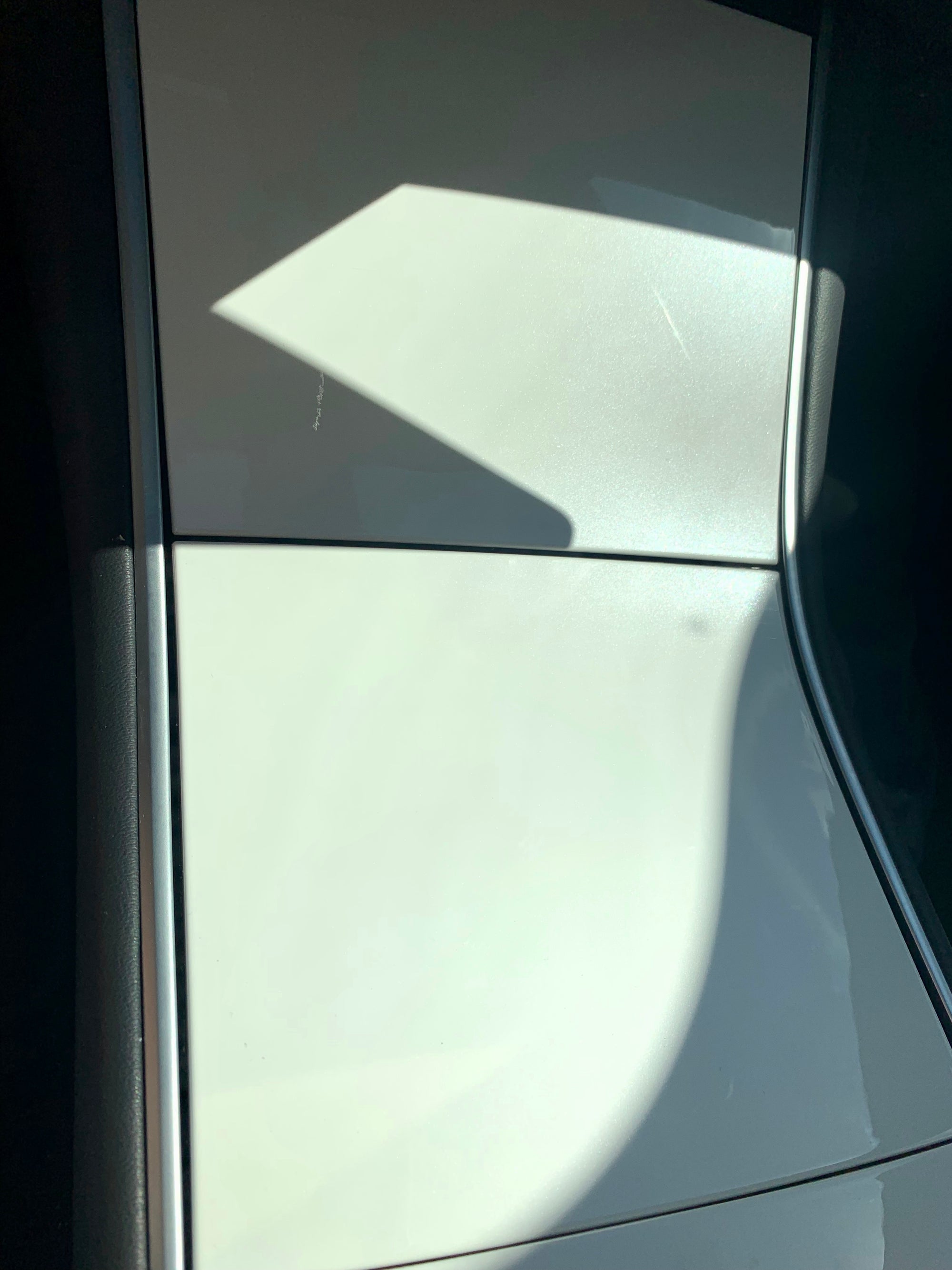 Model 3 &amp; Y Center Console Cap ABS (Gen. 1) - White Pearl Painted