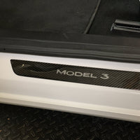 Model 3 Molded Carbon Fiber Front Door Sill Covers (1 Pair)