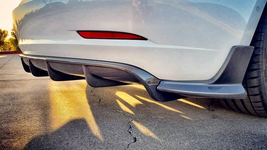 Model 3 Razzo Aero Diffuser - Real Molded Carbon Fiber